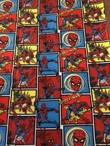 Marvel Comics 1 Yard Precut - Amazing SPIDERMAN Prints 100% Cotton  Fabric - £6.79 GBP