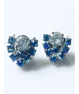 Rhinestone Clip On Earrings  - $372.63 MXN