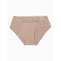 Calvin Klein Invisibles Mesh-Trim Hipster Panties  Brown  X-Large - £11.07 GBP