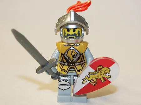 Gift King in Knight Armor Soldier Castle Army Crusades Minifigure  - $7.70