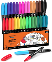 Dry Erase Markers, 32 Pack 16 Colors Whiteboard Markers,Fine Tip Dry Era... - $20.54