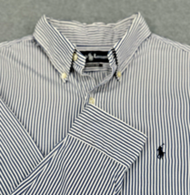 Polo Ralph Lauren Classic Fit Blue White Stripe Button Down Shirt Mens L... - $32.66