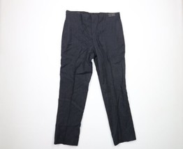 Vintage 60s Streetwear Mens 36x30 Distressed Wool Flat Front Pants Trousers USA - £62.28 GBP