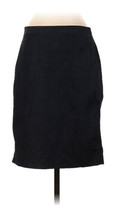 ANN TAYLOR LOFT Size 4 Blue Chambray Back Walking Pleat Pencil skirt - £20.20 GBP