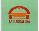 La Maddalena Ristorante Pizzeria Menu Pounds Euros Italian English  - £14.01 GBP