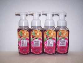Bath & Body Works Holly Jolly Berry Gentle Foaming Hand Soap 8.75 oz x4 - $28.75