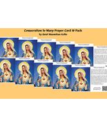 Consecration to Mother Mary Prayer Card Laminated - $183.59 MXN