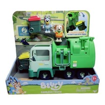 Disney Bluey Garbage Truck Bluey and Bin Man Poseable Playset Ride Along New - £27.17 GBP
