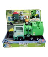 Disney Bluey Garbage Truck Bluey and Bin Man Poseable Playset Ride Along... - £27.25 GBP