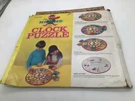 Vtg 1974 mr time  Clock Jigsaw Puzzle Hard Base 12x12” - $9.90