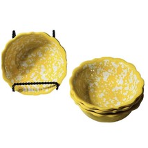 Pioneer Woman Dipping Bowl Country Splatter Yellow Melamine Bundle Of 8 - $23.67