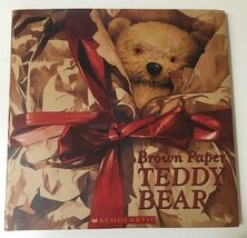 Vtg Scholastic Childrens Hardcover Book BROWN PAPER TEDDY BEAR 12 x 12 " - $14.84