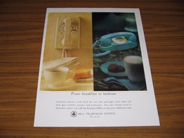 1964 Print Ad Bell Telephone System Colorful Phones in Home - £11.25 GBP