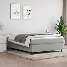 Bed Frame without Mattress Light Gray Queen Fabric (US Only) - $4,675.24 MXN