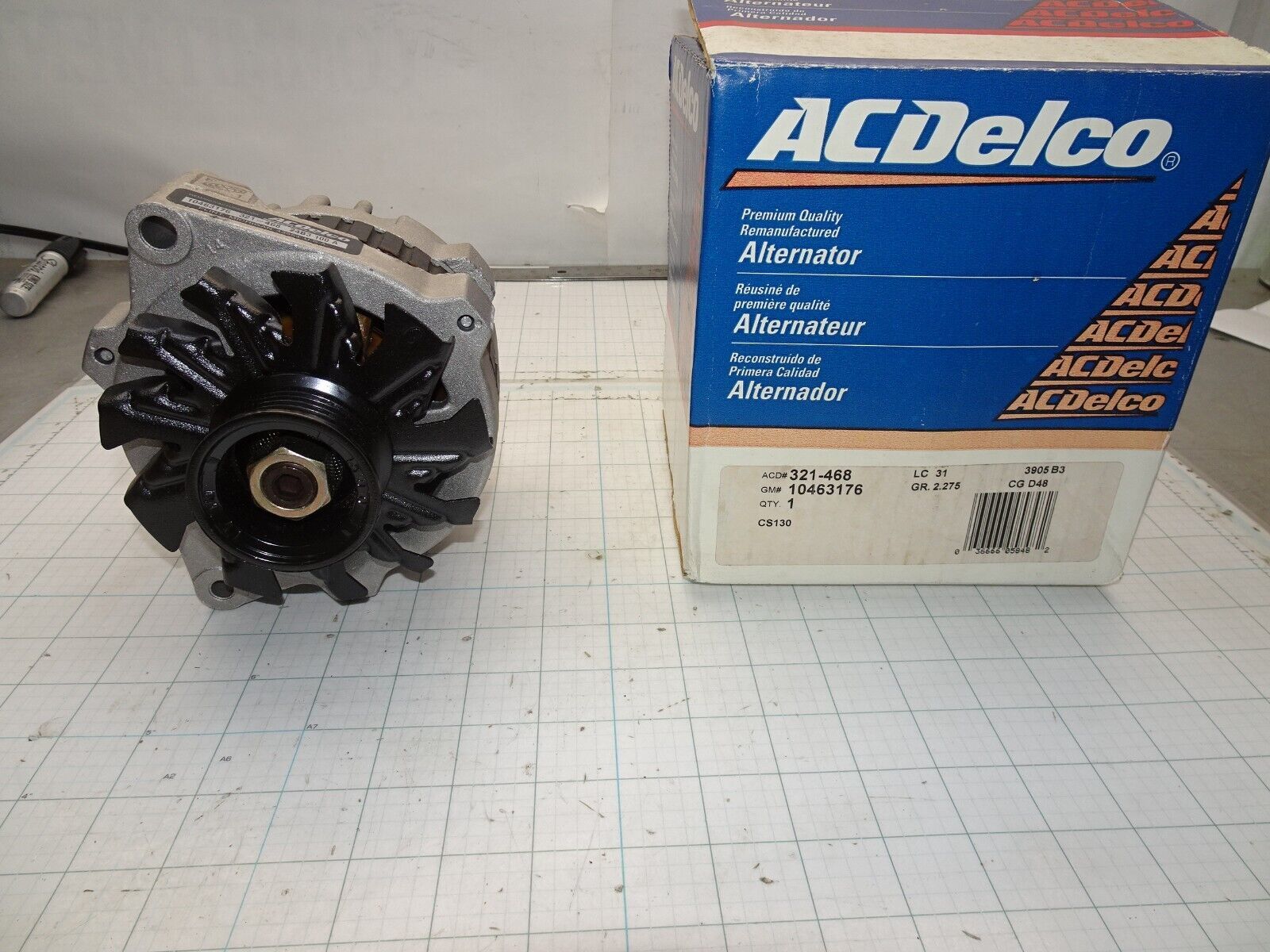 GM 10463176 Alternator ACDelco 321-468 100 Amp OEM General Motors NO Cor... - $97.73