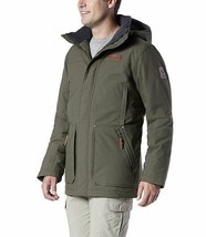 Columbia Men’s Downward Dash Long Down Jacket In Olive $250, Sz S - £111.05 GBP