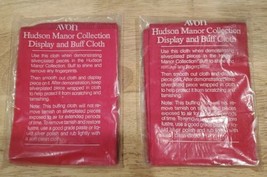 2 - Vintage 1970s Avon Hudson Manor &quot;Display &amp; Buff Cloth&quot; - New, Sealed! - £7.66 GBP