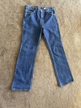 Vintage Levi ’S 517 Arancione Scheda a Zampa Blu Denim Jeans 33x34 Made ... - £112.41 GBP