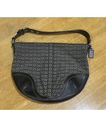 Coach Soho Hobo Shoulder Bag F10923 Black Canvas Leather Signature Y2K V... - $2,396.06 MXN