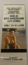 Matchbook Cover Matchcover Girly Girlie Pinup 1983 Forest City Club Swap... - $2.38