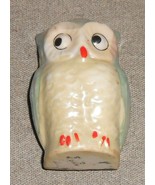 FIGURAL OWL Porcelain LUSTREWARE BIRD CAGE FEEDER Made in Japan - $39.59