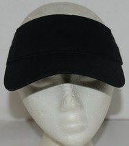 Augusta Sportswear Adult Adjustable Black Sport Twill Visor 6225 - £8.59 GBP