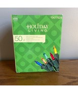 Holiday Living 50ct. Mini Lights Solar Powered Multicolor #0477628 NOS - $12.19