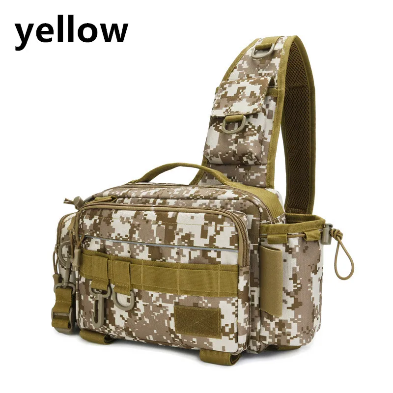 Large Capacity Fishing Tackle Bag  Messenger Bag Waist Bag Multifunctional Fishi - $43.93