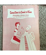 Vintage 1946 Santa Claus Is Coming To Town Piano Sheet Music Leo Feist - $6.44