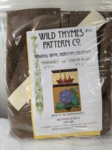 Wild Thymes Pattern Wool Creation Kit Hydrangea &amp; Starter Basket Block o... - £46.27 GBP