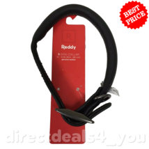 Reddy Leather Rolled Dog Collar Black Small 12-15&quot; - £15.78 GBP