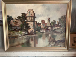 Ludwig Klein Fine Art, River View, Oil on Board, Signed by Artist - £608.15 GBP
