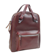 Vagarant Traveler Full Grain Cowhide Leather Backpack-Small Size LK09.WR - $145.00
