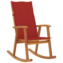  Wooden Rocking Chair Natural Wood Solid Acacia wood Standard - $321.77 CAD