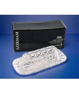 Gorham Lady Anne Covered Butter Dish Full Lead Crystal 1/4 LB Original B... - $33.65