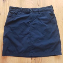 Eddie Bauer Skort Skirt Womens 4 Travex Horizon UPF 50+ Charcoal Gray St... - $16.47