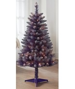 Holiday Time ~ PURPLE ~ Christmas Tree ~ 4&#39; x 27&quot; ~ Pre-Lit ~ Clear Lights - $137.82 CAD