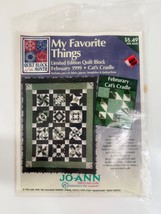 Joann Fabrics My Favorite Things  Quilt Block Kit February 1999 - $8.90