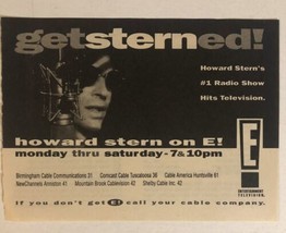 The Howard Stern Show Tv Series Print Ad Vintage E Entertainment TPA3 - £4.65 GBP