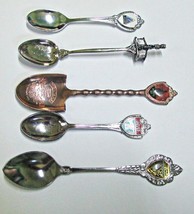 Vintage State Souvenir Spoon Lot #3 Colorado Nat. Park - Montana - Oregon &amp; More - £7.14 GBP