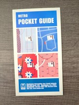Washington Metropolitan Area Transit Authority M Metro Pocket Guide Map ... - £11.70 GBP