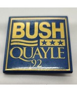 Vintage 1992 Bush - Quayle Political Republican 1.5&quot; Pin - $247.43 MXN