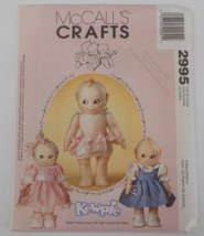 Mccalls Crafts Pattern #2995 Fits 14" Tall Kewpie Doll & Clothes Shoesuncut 2000 - $7.99