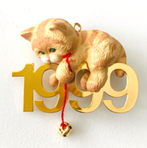 Kitty Cat Hallmark Christmas Ornament Fabulous Decade #10 in Box 1992 - $12.59