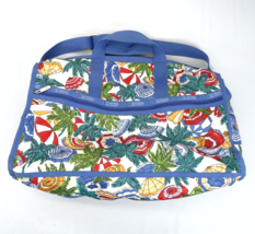 Le Sport Sac Flower Multicolor Beach Overnight Bag Duffel Travel Weekender - $28.45