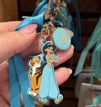 Disney Parks Princess Jasmine Rajah  Keychain Ribbon Bag Tag - $22.99