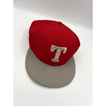 New Era 9Fifty Texas Rangers Red/Gray baseball cap Texas on back adjustable - $11.05