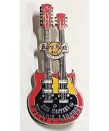 Hard Rock Cafe ORLANDO Size Matters World&#39;s Largest Double Guitar Pin - £5.44 GBP