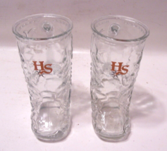 (2) Clear Embossed Glass Western Cowboy Boots Mugs Beer Glasses 16oz - £13.42 GBP