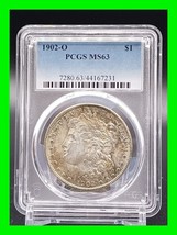 Graded 1902-O Morgan Silver Dollar $1 Coin PCGS MS-63 Toned - £170.02 GBP
